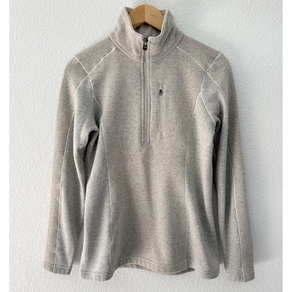 Kuhl Womens Revive 1/2 Zip Fleece Sweater Small Cream Ivory 4364